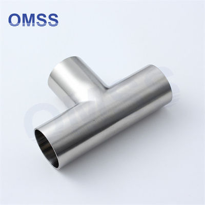 3A SMS SS304 Acero inoxidable Accesorios de tuberías sanitarias Saldado igual Tee 7www En el edificio