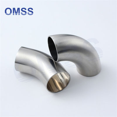 2 pulgadas de accesorios sanitarios de acero inoxidable SS316L SS304 3A 90 grados Codo
