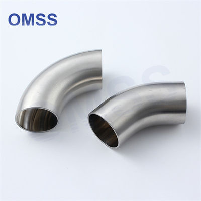 2 pulgadas de accesorios sanitarios de acero inoxidable SS316L SS304 3A 90 grados Codo