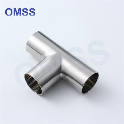 3A SMS SS304 Acero inoxidable Accesorios de tuberías sanitarias Saldado igual Tee 7www En el edificio