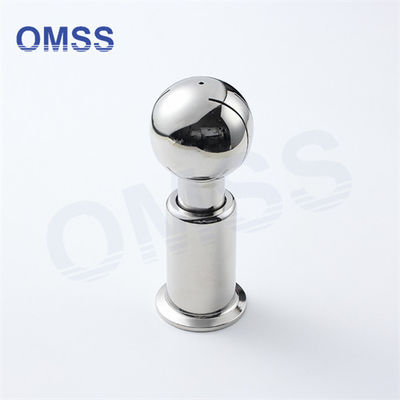 Tri Clamp bola de pulverización de acero inoxidable de alta presión fija bola rotativa de limpieza de cabeza de pulverización