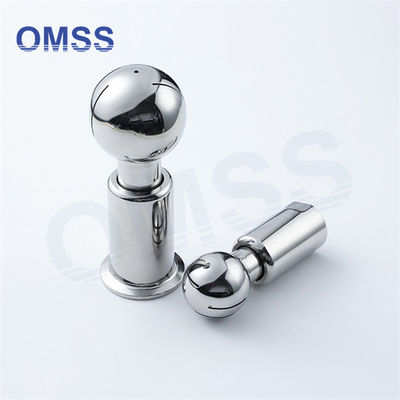 Tri Clamp bola de pulverización de acero inoxidable de alta presión fija bola rotativa de limpieza de cabeza de pulverización