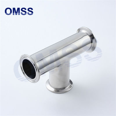 Fittings de tuberías sanitarias de acero inoxidable de 7MP Tri Clamp Equal Tee