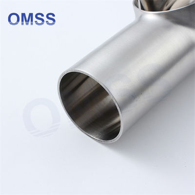 Tubo de acero inoxidable ajustado corto reducción soldado Tee sanitario 316L