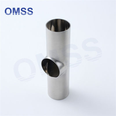 Tubo de acero inoxidable ajustado corto reducción soldado Tee sanitario 316L