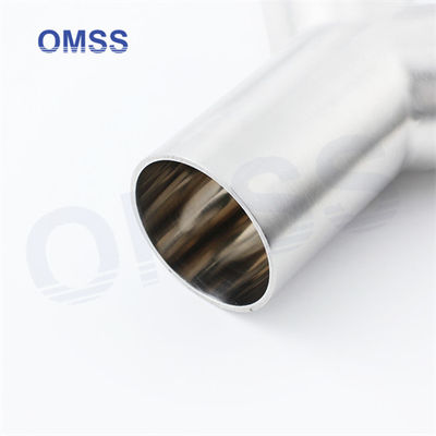 Accesorios sanitarios métricos 316l Accesorios para tuberías de acero inoxidable de grado alimenticio Tipo Y Accesorios para tuberías Tee