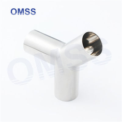 Accesorios sanitarios métricos 316l Accesorios para tuberías de acero inoxidable de grado alimenticio Tipo Y Accesorios para tuberías Tee