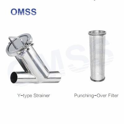 DN20-DN200 Filtro sanitario SS316 de acero inoxidable soldado en ángulo tipo de filtro de filtro de metal de cuerda