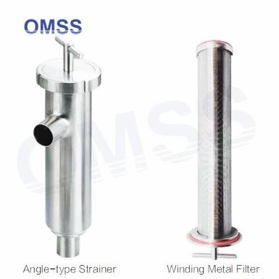 DN20-DN200 Filtro sanitario SS316 de acero inoxidable soldado en ángulo tipo de filtro de filtro de metal de cuerda