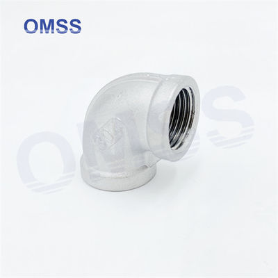 Accesorios de tubería de roscado femenino 304 1 1/2 &quot;acero inoxidable BSP NPT 90 grados codo