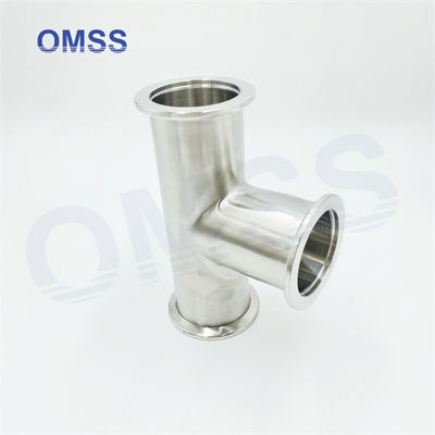 Fittings sanitarios de acero inoxidable 304 Tee de acero inoxidable 7MP Pipe Clamp Tee